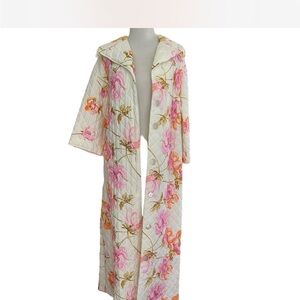 SOLD Vintage Quilted Floral Housecoat
